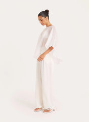 Cream Sheer Cape Top