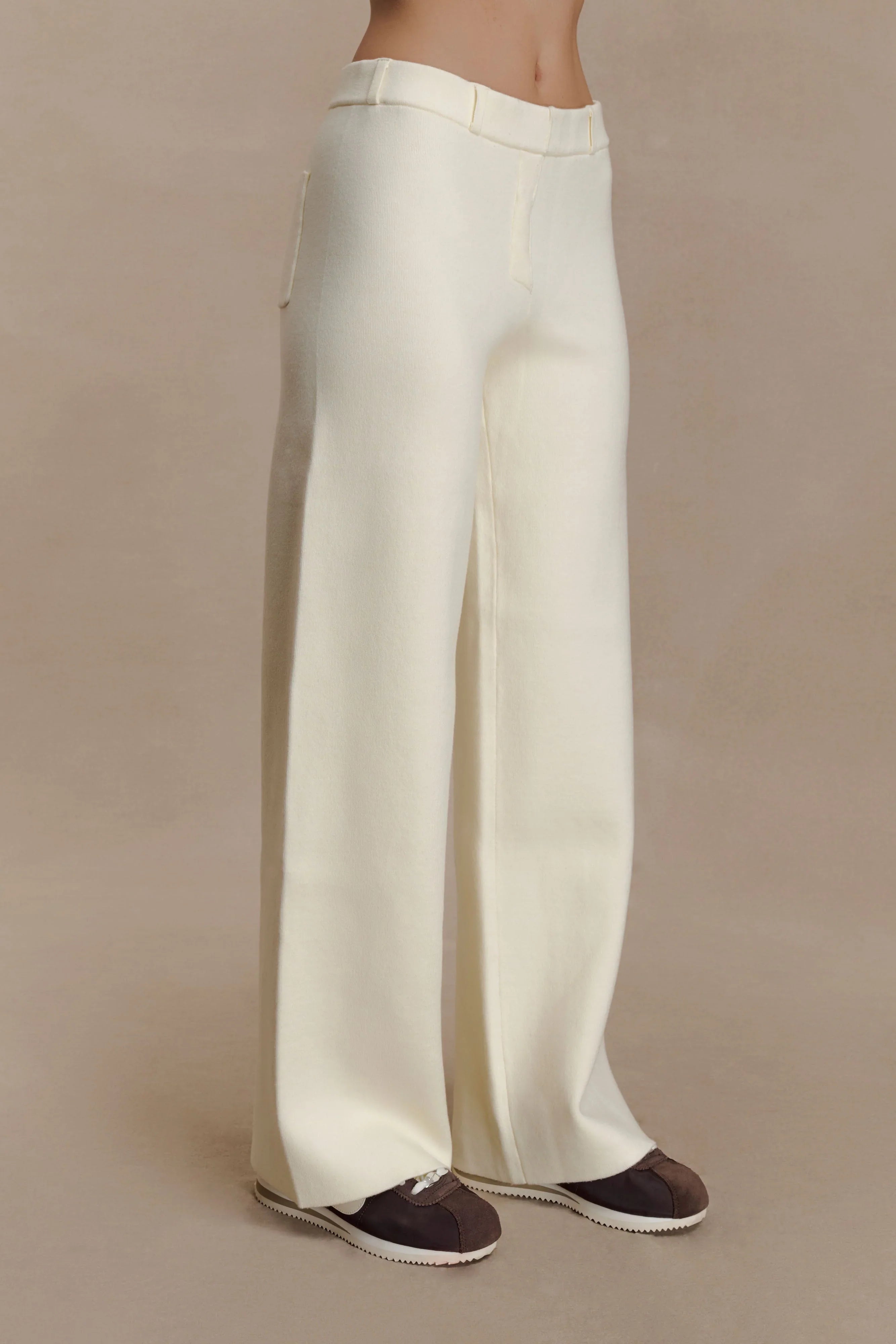 Lauren Knit Trouser Ivory