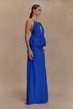 Katalina Chiffon Maxi Skirt Cobalt Blue