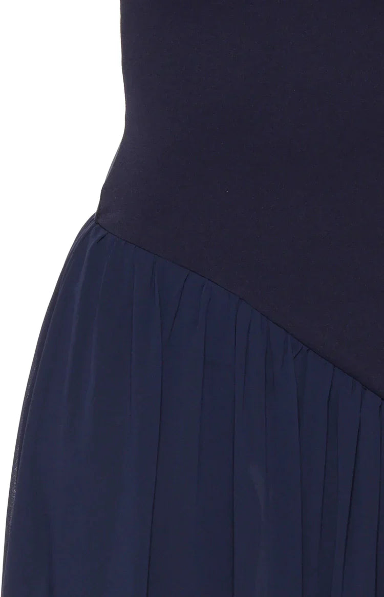 Zelia Strapless Navy Maxi Dress
