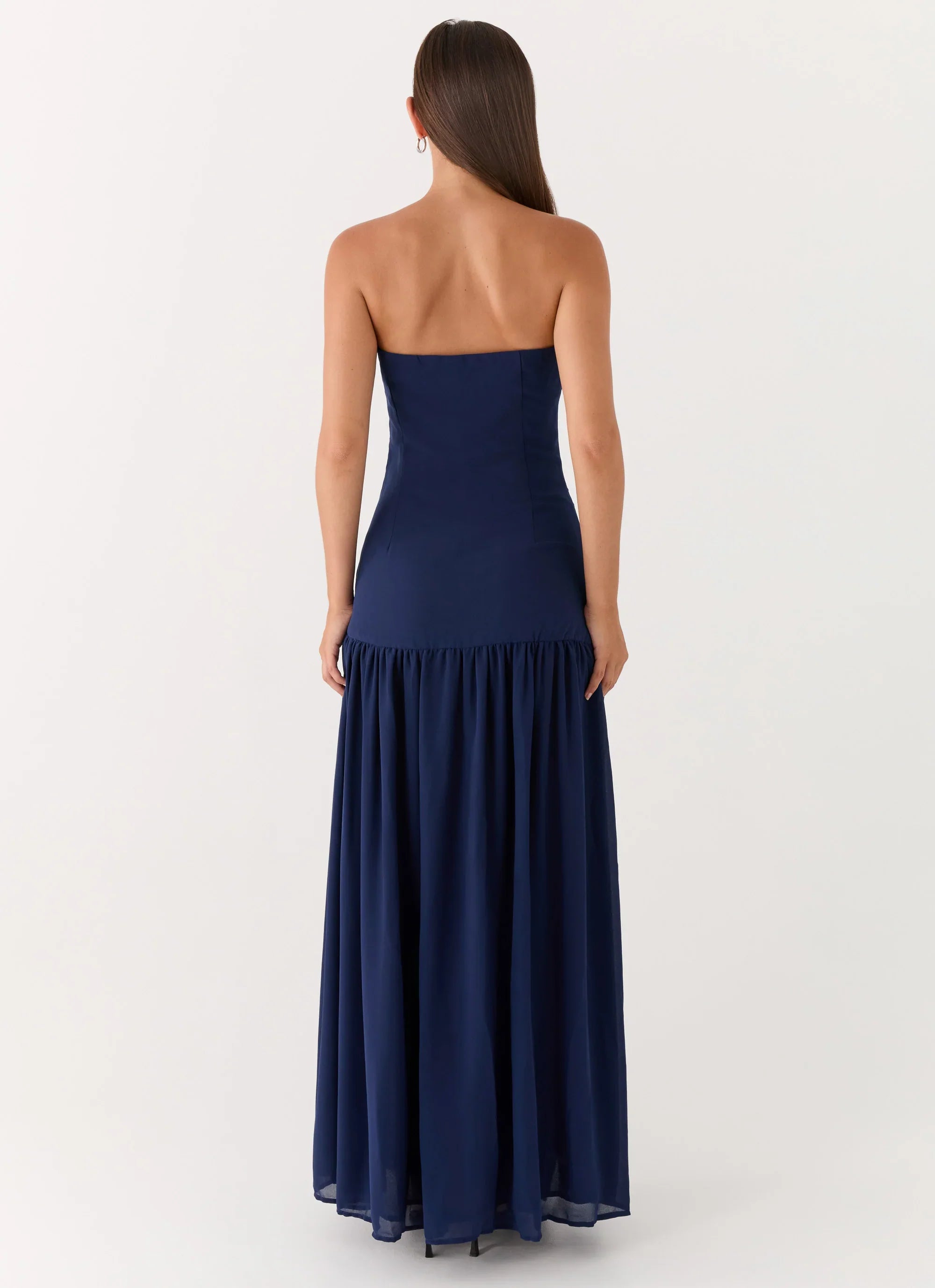 Eden Strapless Maxi Dress Navy