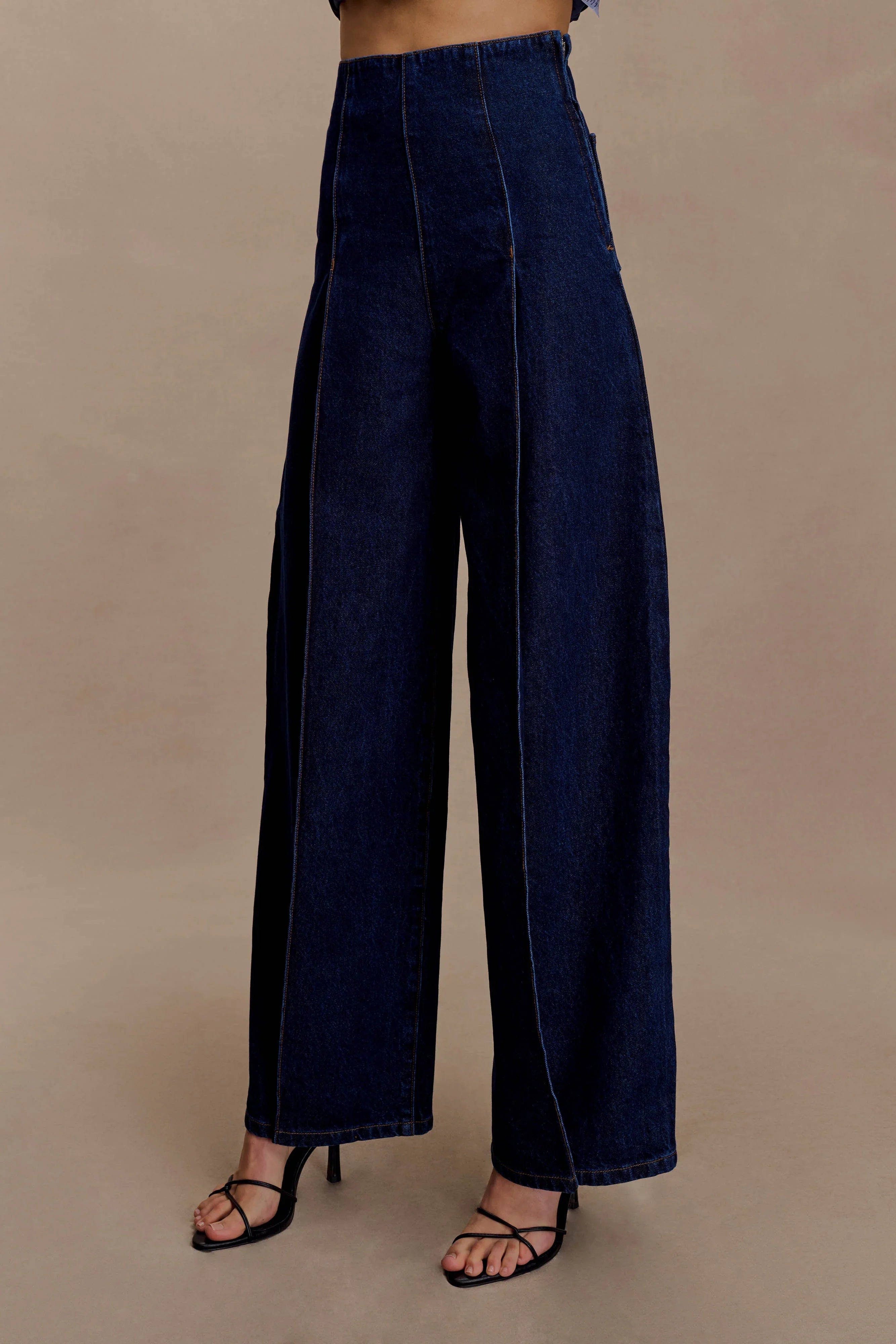 Beatrix High Rise Denim Jeans Indigo Blue