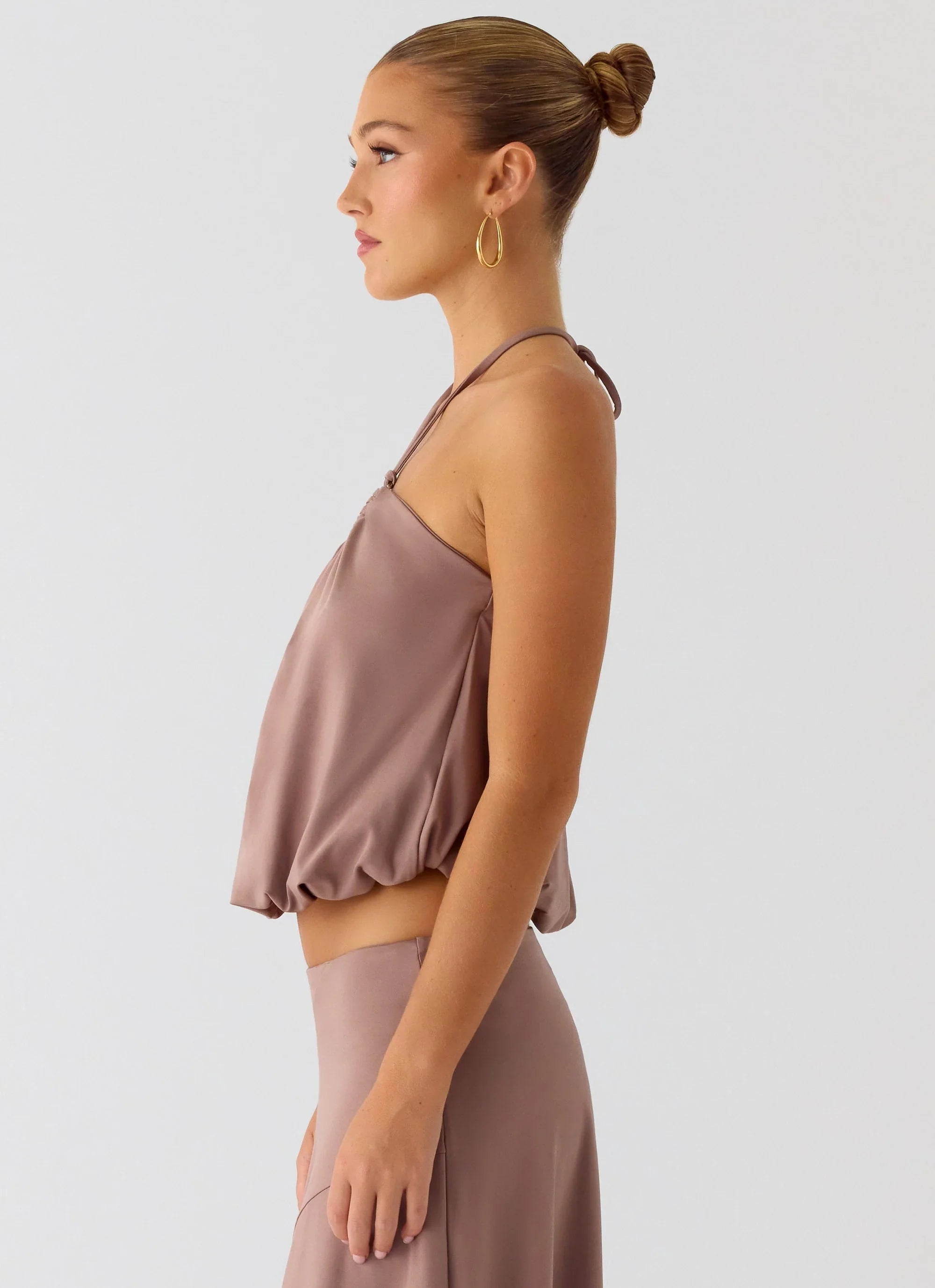 Jisoo Halter Top Desert Taupe