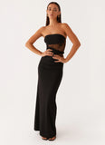 Karma Strapless Maxi Dress Black