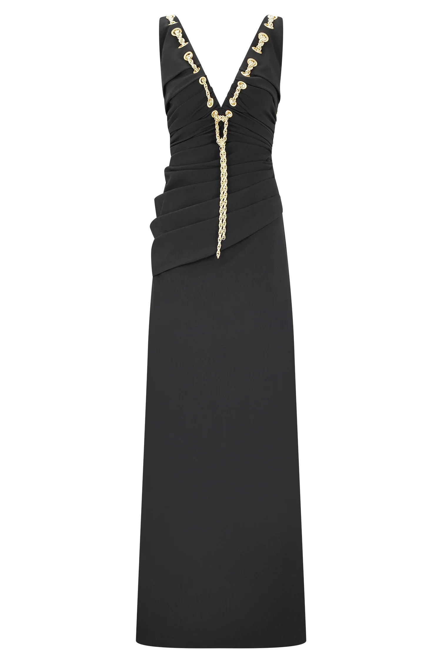 Axton Low Neck Maxi Dress Black