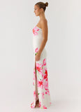Erivo Strapless Maxi Dress Ivory Reef
