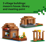 LEGO Minecraft Evoker Village Attack 21596 Building Toys for Boys Girls Ages 9 Sturdy Build for Pretend Play 11 Minecraft Minifigures 607 pieces Gift for Gamers