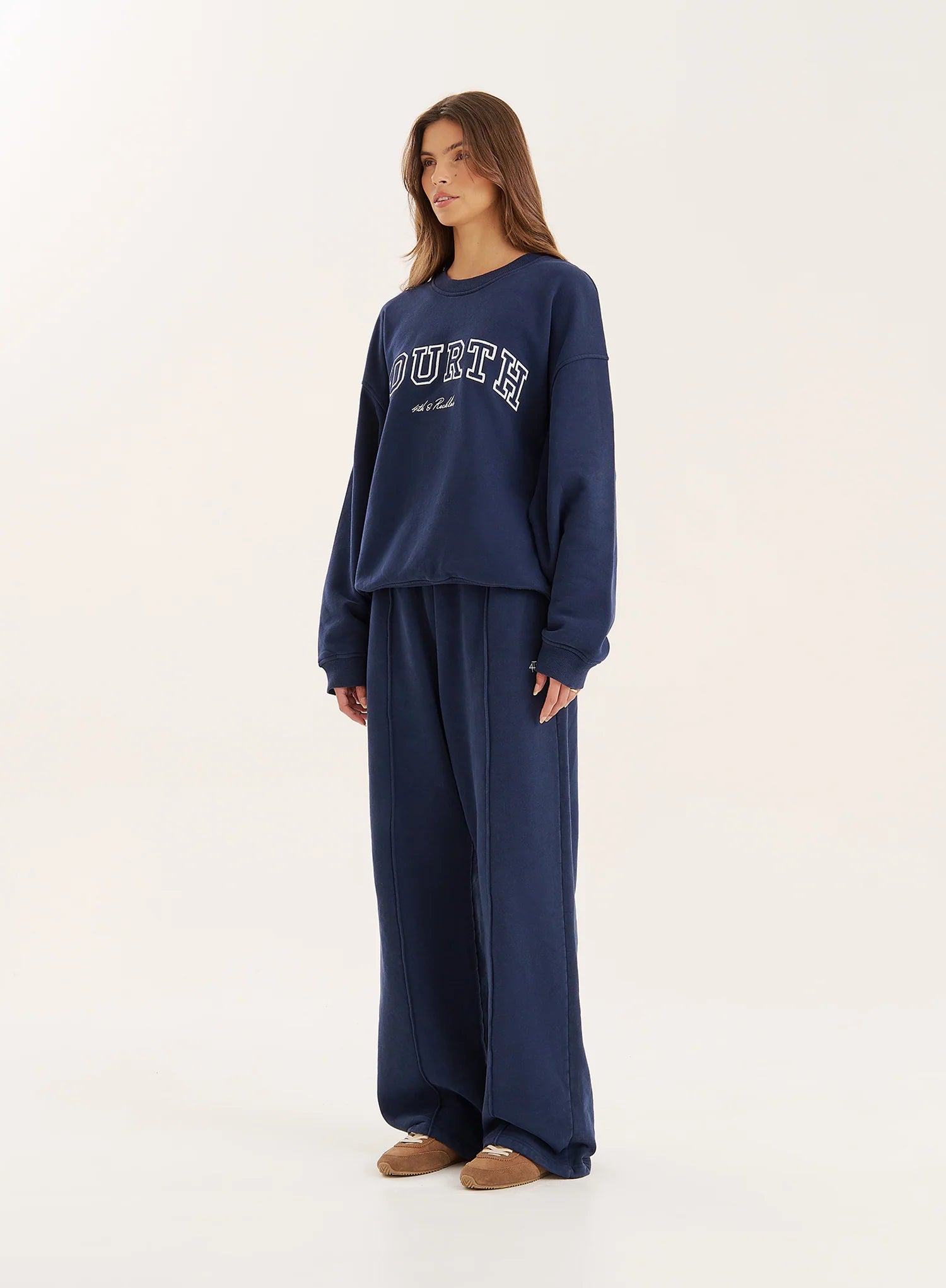 Navy Fourth Embroidered Branded Sweatshirt