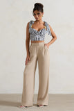 Hastings Stone High Waist Wide Leg Trousers