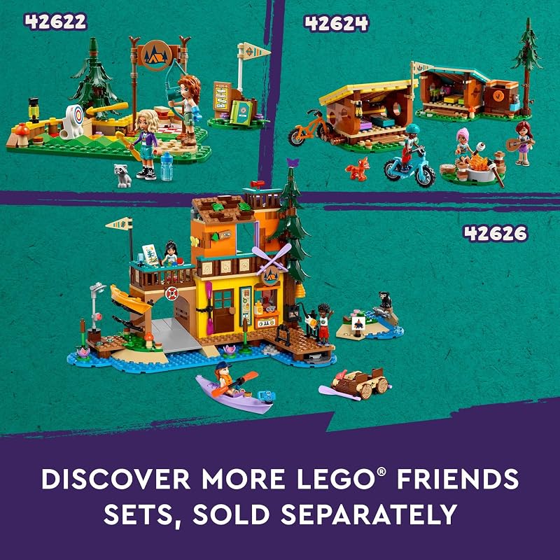 LEGO Friends Adventure Camp Tree House 42631 Back to School Gift for Students Building Toy Girls Boys Ages 8 Toy Figures Playset 1128 pieces W 5 Minidolls