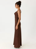 Zandie Maxi Dress Chocolate Torte