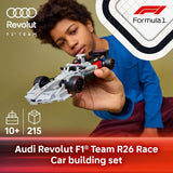 LEGO Speed Champions Audi Revolut F1 Team R26 Race Car Toy Building Sets for Boys Girls Ages 10 F1 Car Kit for Display or Play Gift for Birthdays 77259