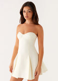 Victoria Strapless Mini Dress Butter