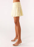 Delight Me Low Rise Mini Skirt Yellow