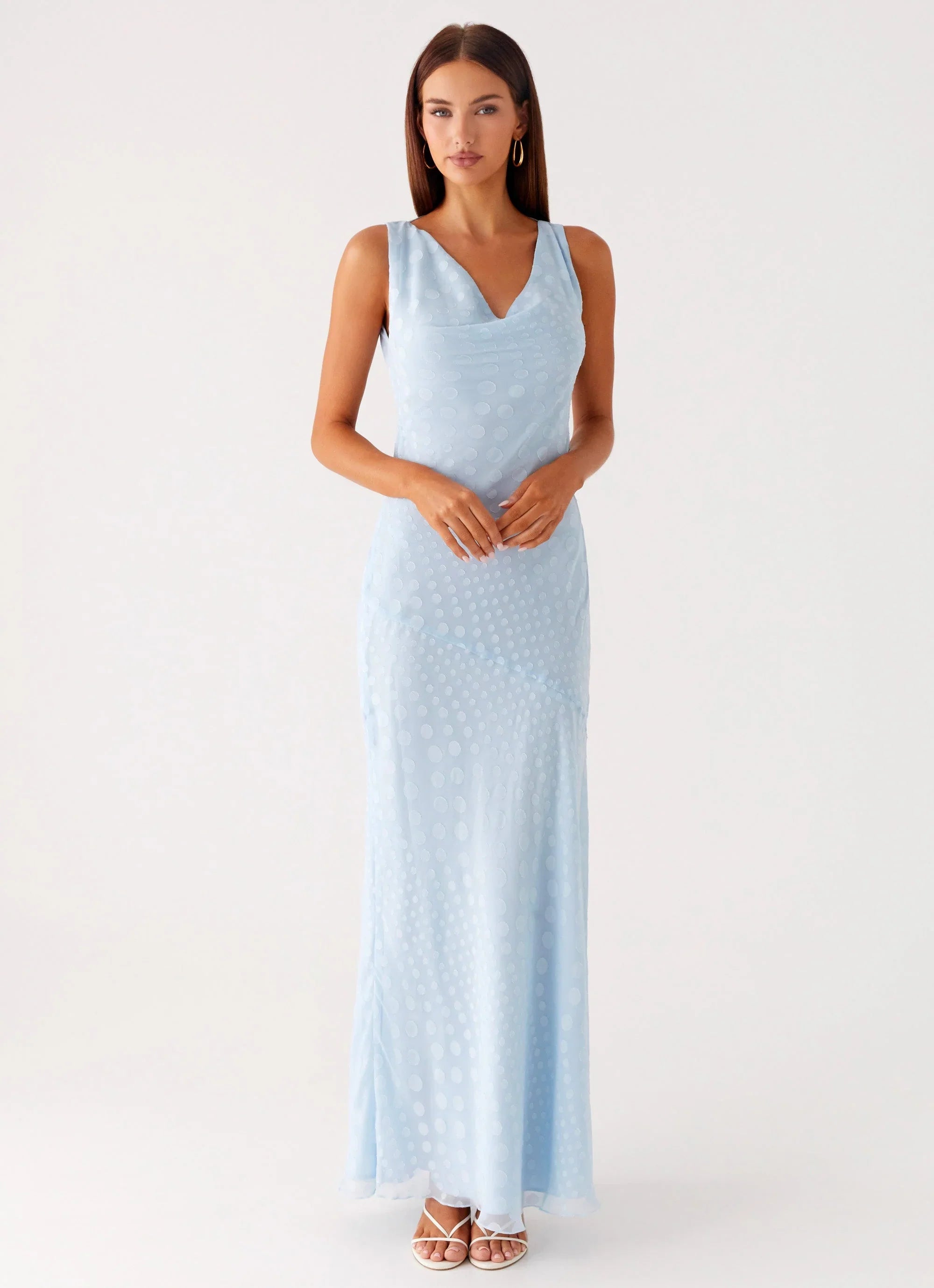 Sundance Chiffon Maxi Dress Blue