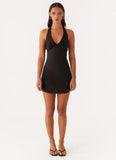 Heavy Hearted Mini Dress Black