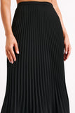 Twyla Pleated Suiting Maxi Skirt Black