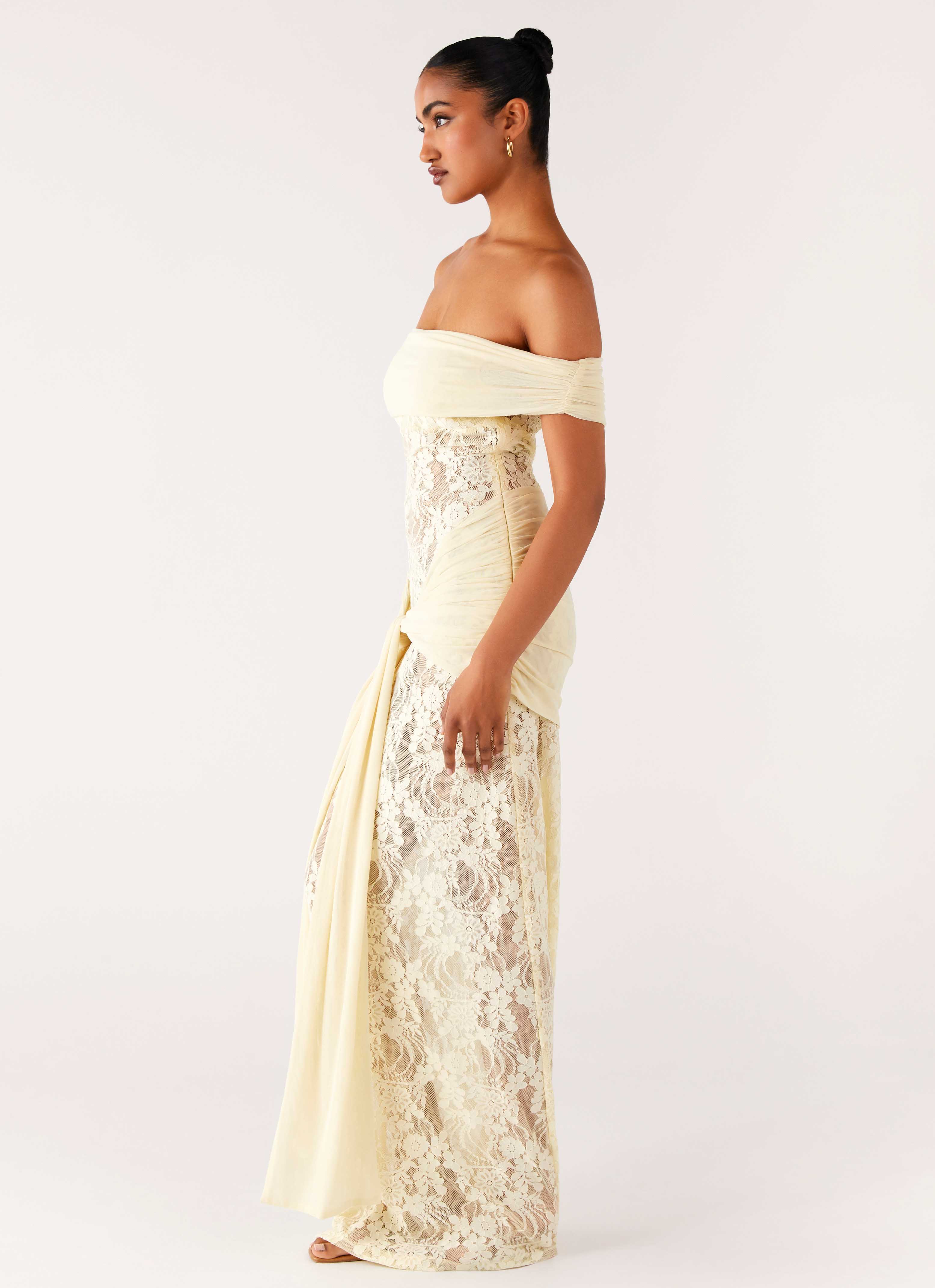 Gracie Twist Maxi Dress Yellow