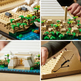 LEGO Architecture Great Pyramid of Giza Set 21058 Home Décor Model Building Kit Creative DIY Activity Famous Landmarks Collection