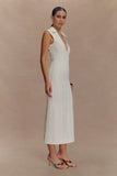Keagan Sleeveless Midi Dress Ivory