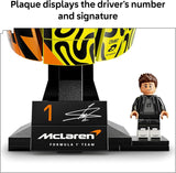 LEGO Editions McLaren MasterCard F1 Team Lando Norris Helmet Building Set for Adults Ages 18 F1 Bedroom Office or Shelf Decor for Fans Gift for Men Women 43023