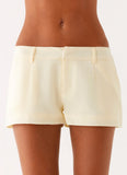 Kammy Low Rise Shorts Butter