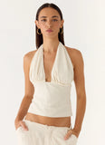 Josephina Halter Top Oat