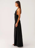 Dione Halter Maxi Dress Black
