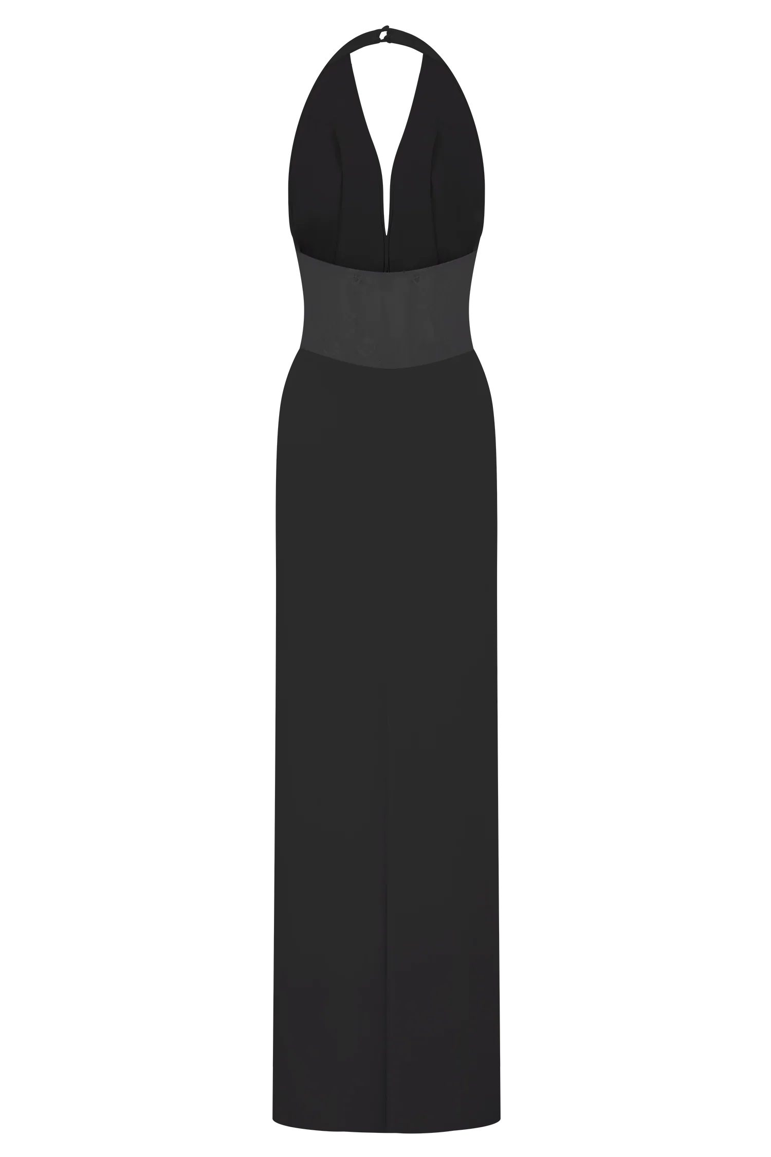 Bonnie Slinky And Lace Maxi Dress Black