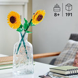 LEGO Sunflowers Building Toy for Kids Girls and Boys Ages 8 Artificial Sunflowers for Home Decor and Display Birthday Gift Idea for Lovers of Plants Flowers 40524