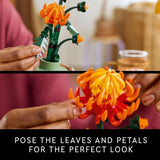 LEGO Botanicals Chrysanthemum Building Set for Adults Ages 18 Artificial Flower for Dinner Table Centerpieces Decoration Gift for Birthdays 10368