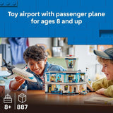 LEGO City Airport with Airplane Building Toy Building Toy for Kids Pretend Play Travel Set for Boys Girls Ages 8 Includes 9 Minifigures Gift Idea for Birthdays 60502