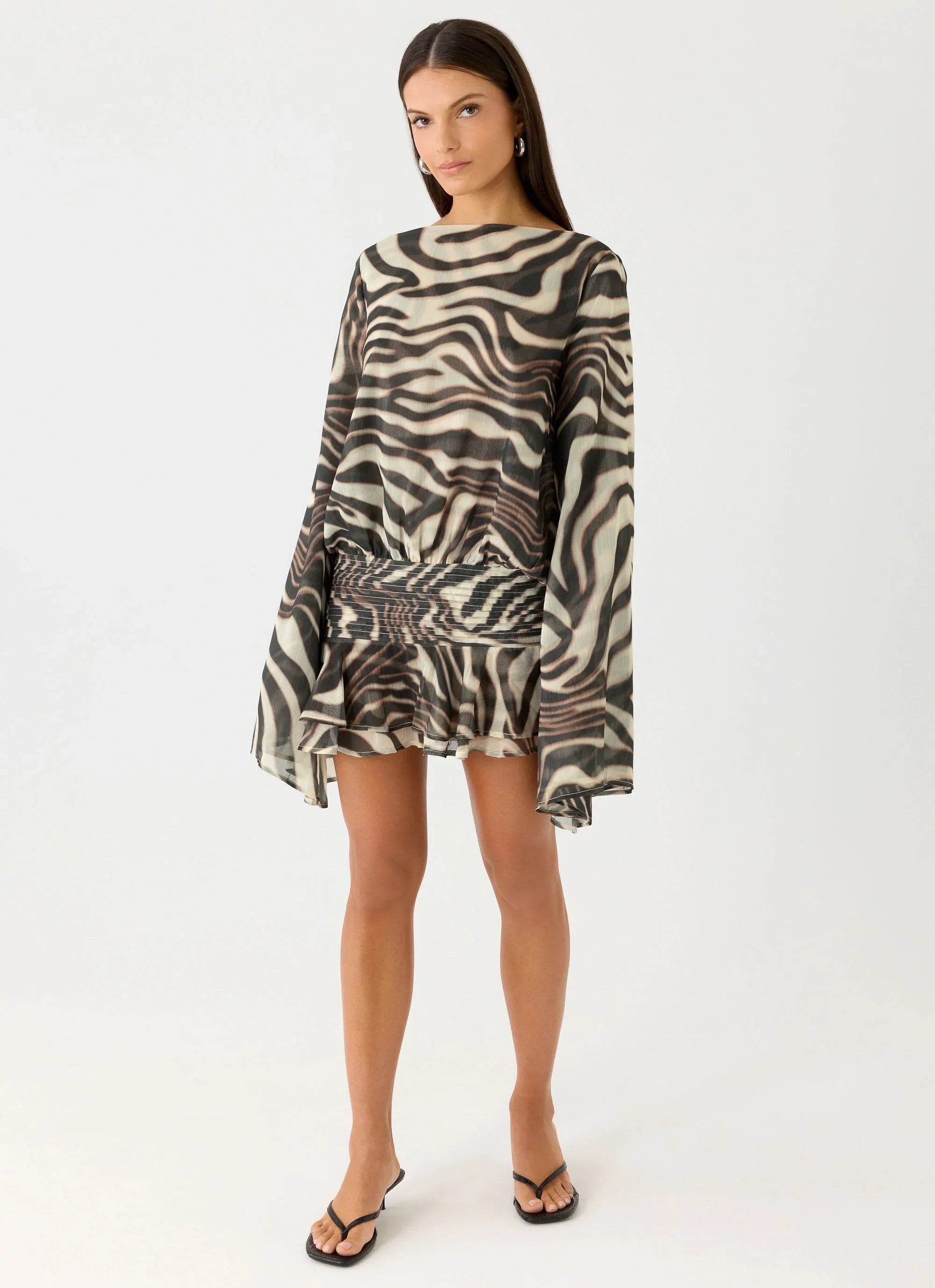 Elisana Mini Dress Zebra