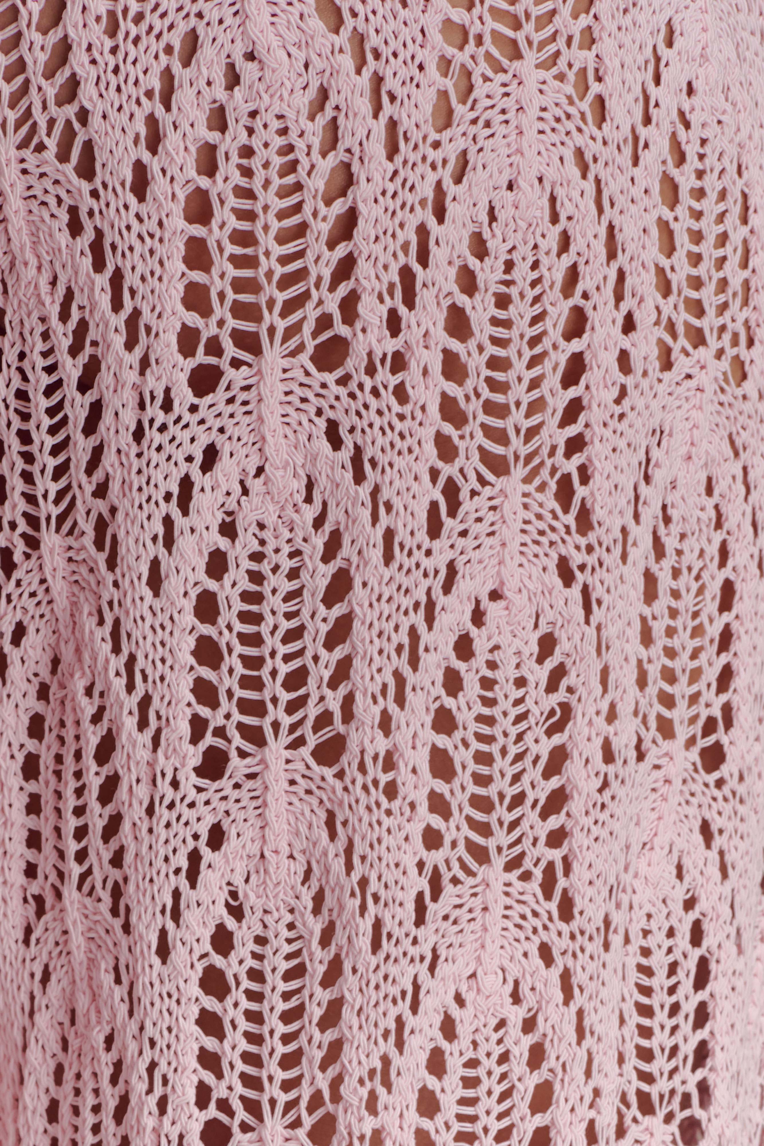 Glinda Crochet Pants Baby Pink