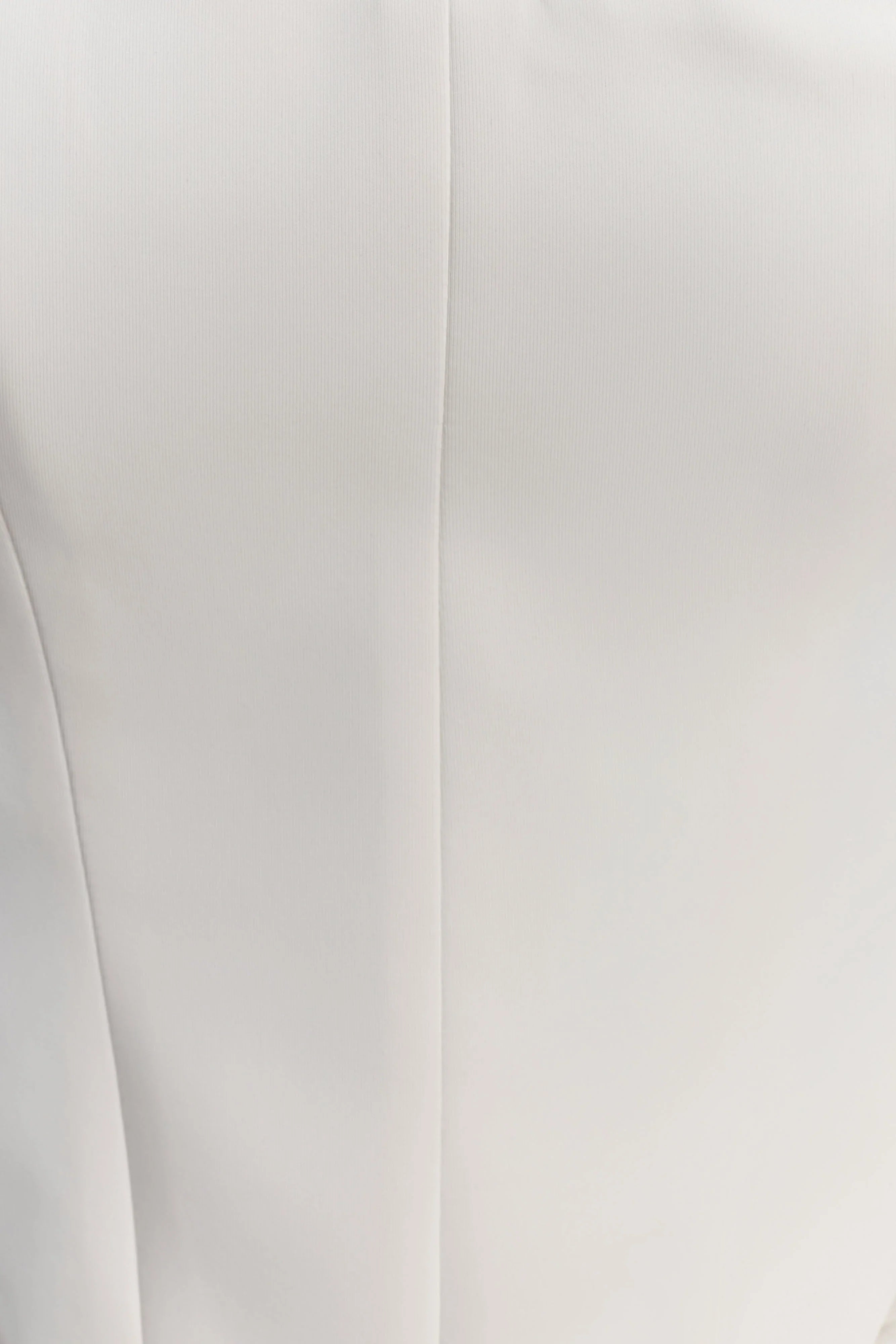 Karina Strapless Scuba Corset White