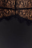 Dinah Lace And Satin Maxi Dress Black