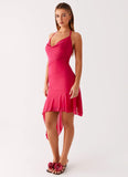Mai Tai Mini Dress Hot Pink