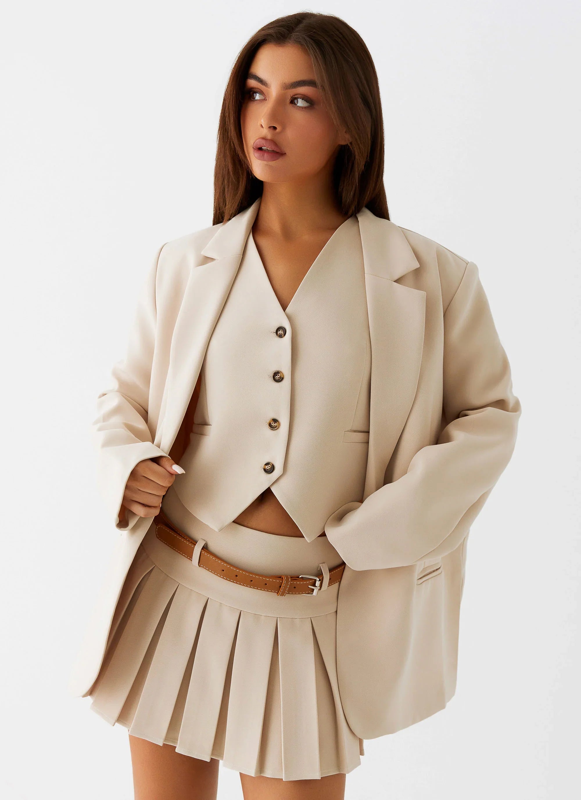 Stealth Mode Blazer Beige