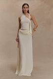 Bowie Low Rise Knit Maxi Skirt Ivory