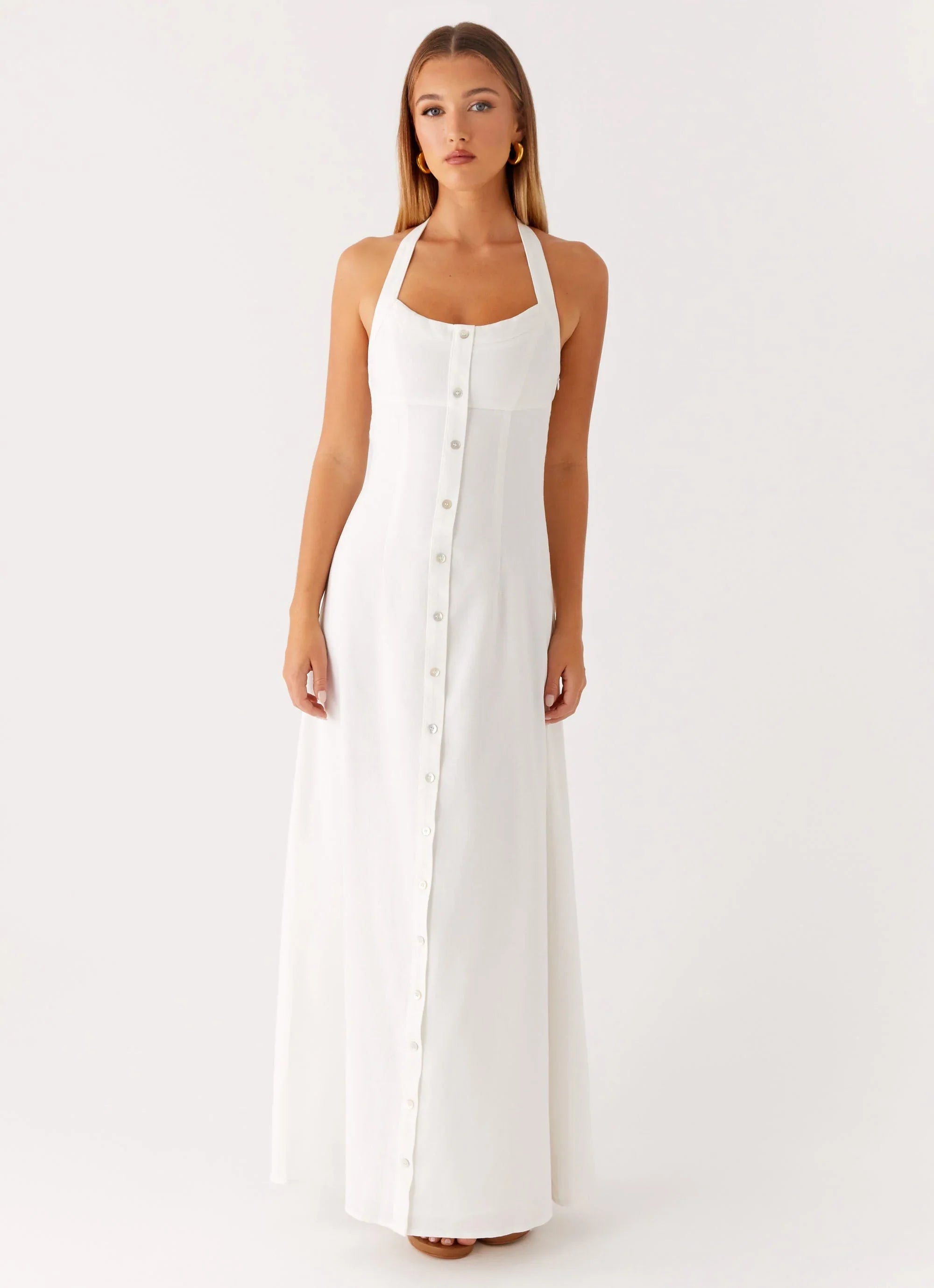 Jovanni Maxi Dress White