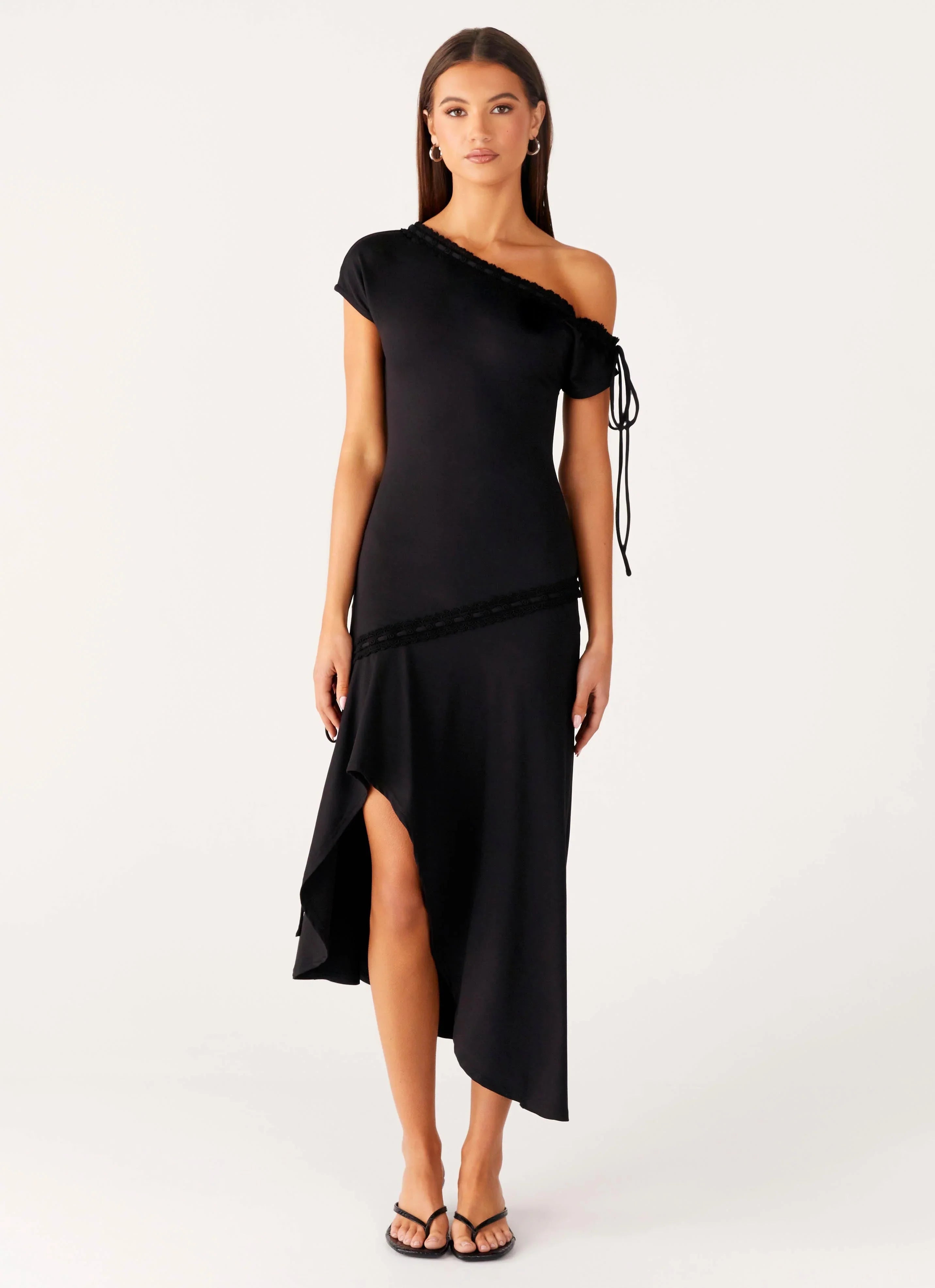 Downtown Midi Dress Black