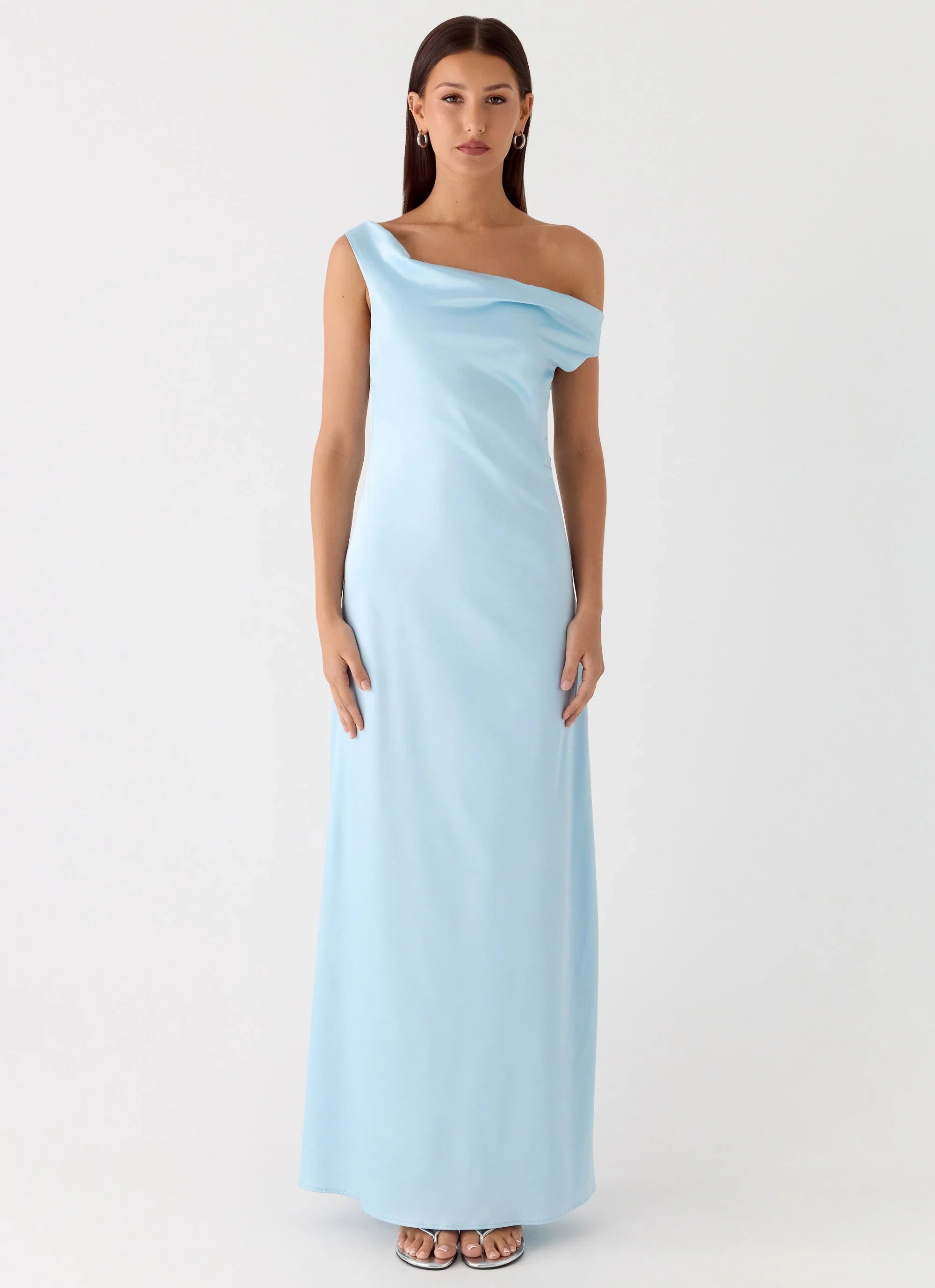 Palm Royal Maxi Dress Ice Blue