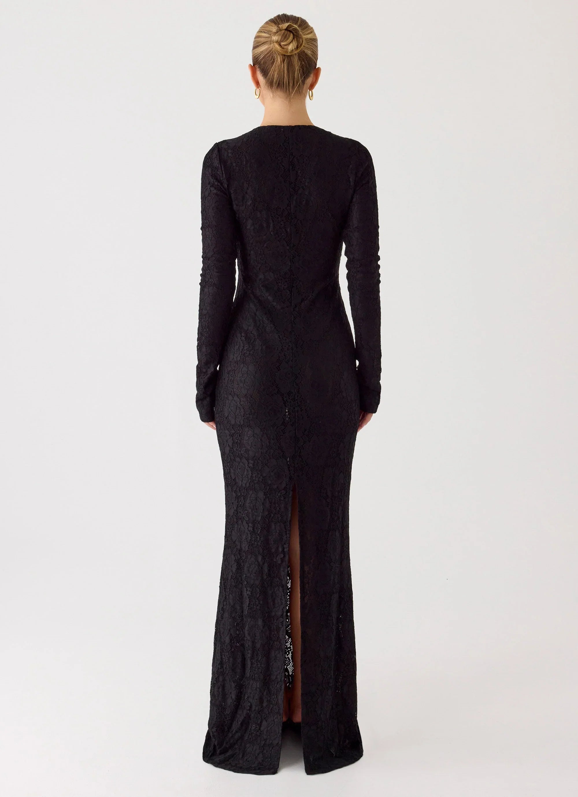 Astoria Long Sleeve Maxi Dress Black