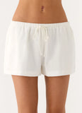 Millo Linen Shorts Ivory