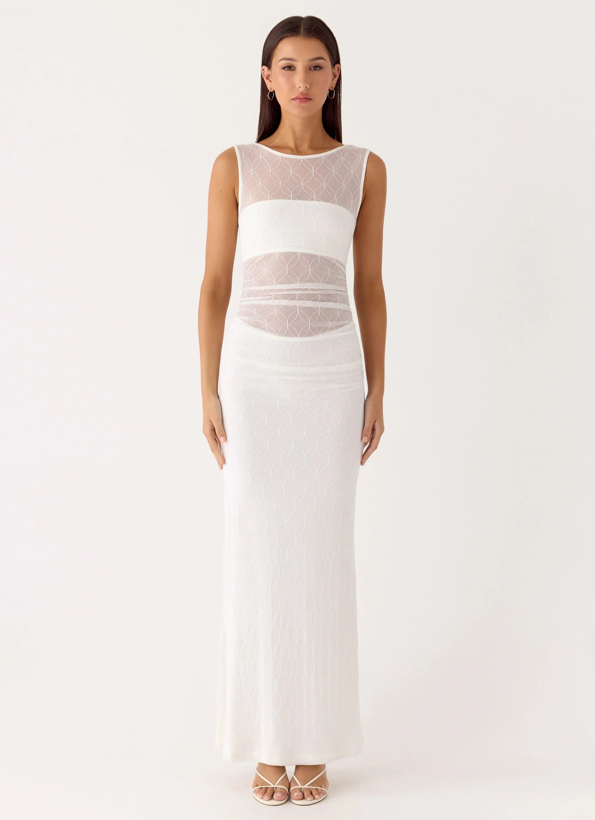 Sabre Maxi Dress White
