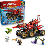 LEGO NINJAGO Land Bounty 71869 Building Toys for Boys Girls Ages 9 3 Toy Vehicles Set Pretend Play 6 Minifigures 1214 pieces Gift Idea