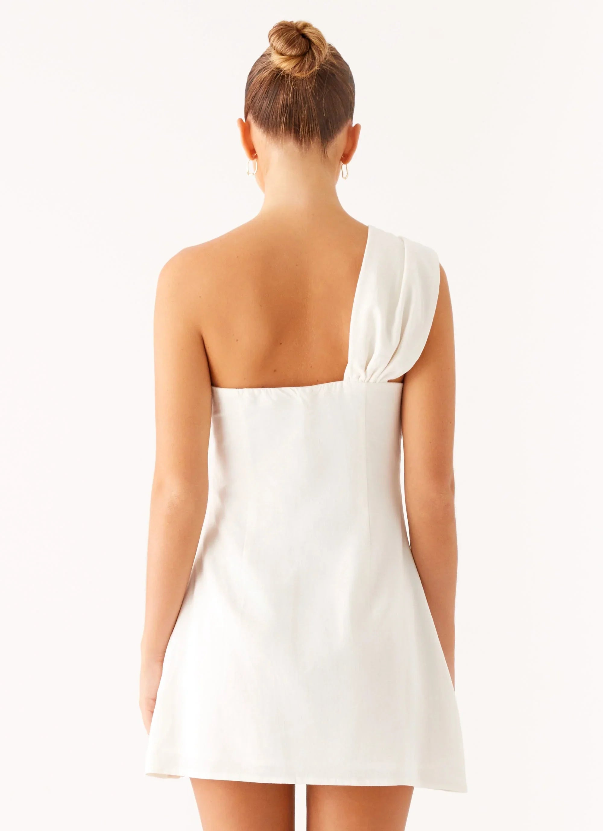 Kameron Linen Mini Dress White