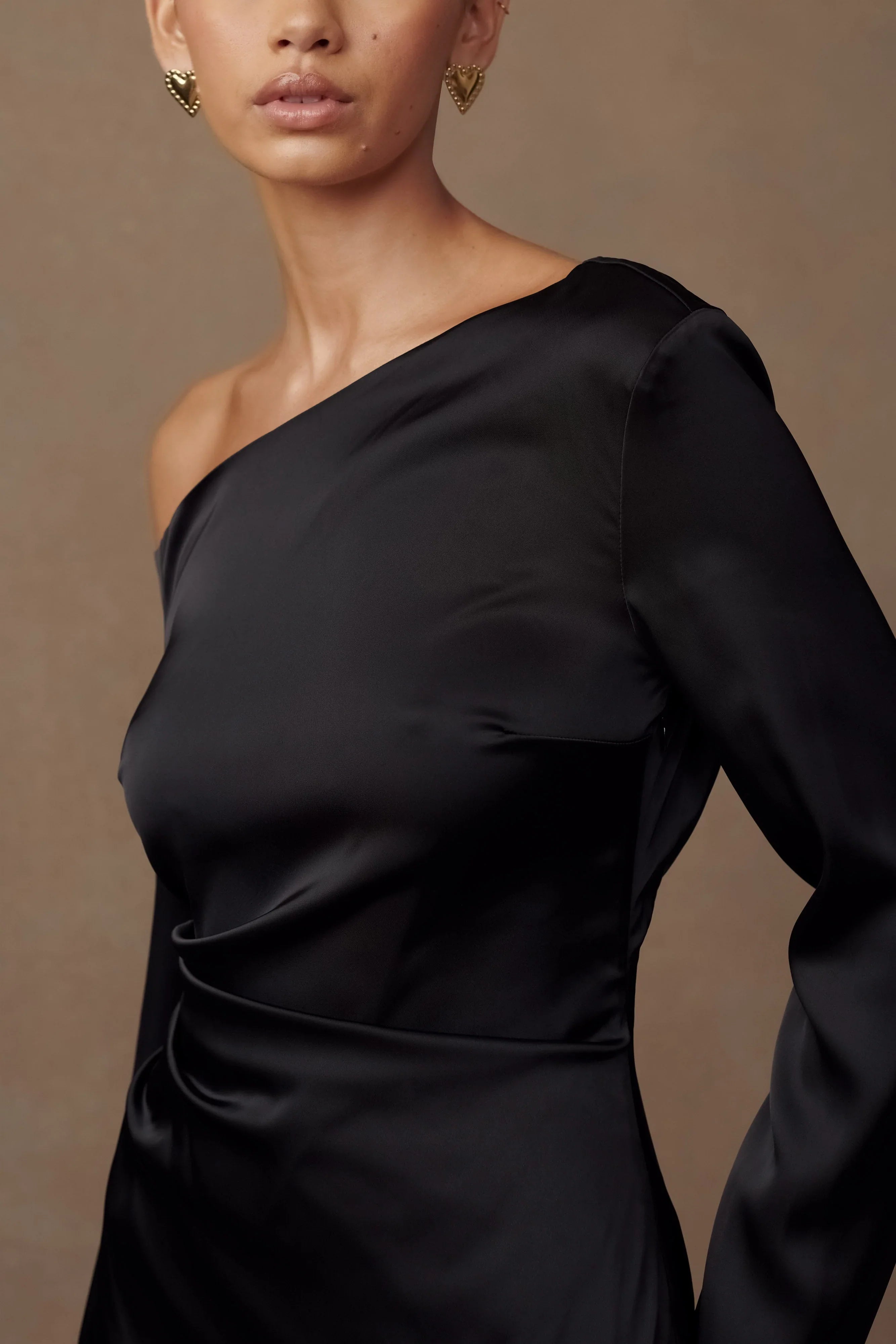 Avery Long Sleeve Maxi Dress Black