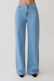 Caitlin Mid Rise Denim Jeans Classic Blue
