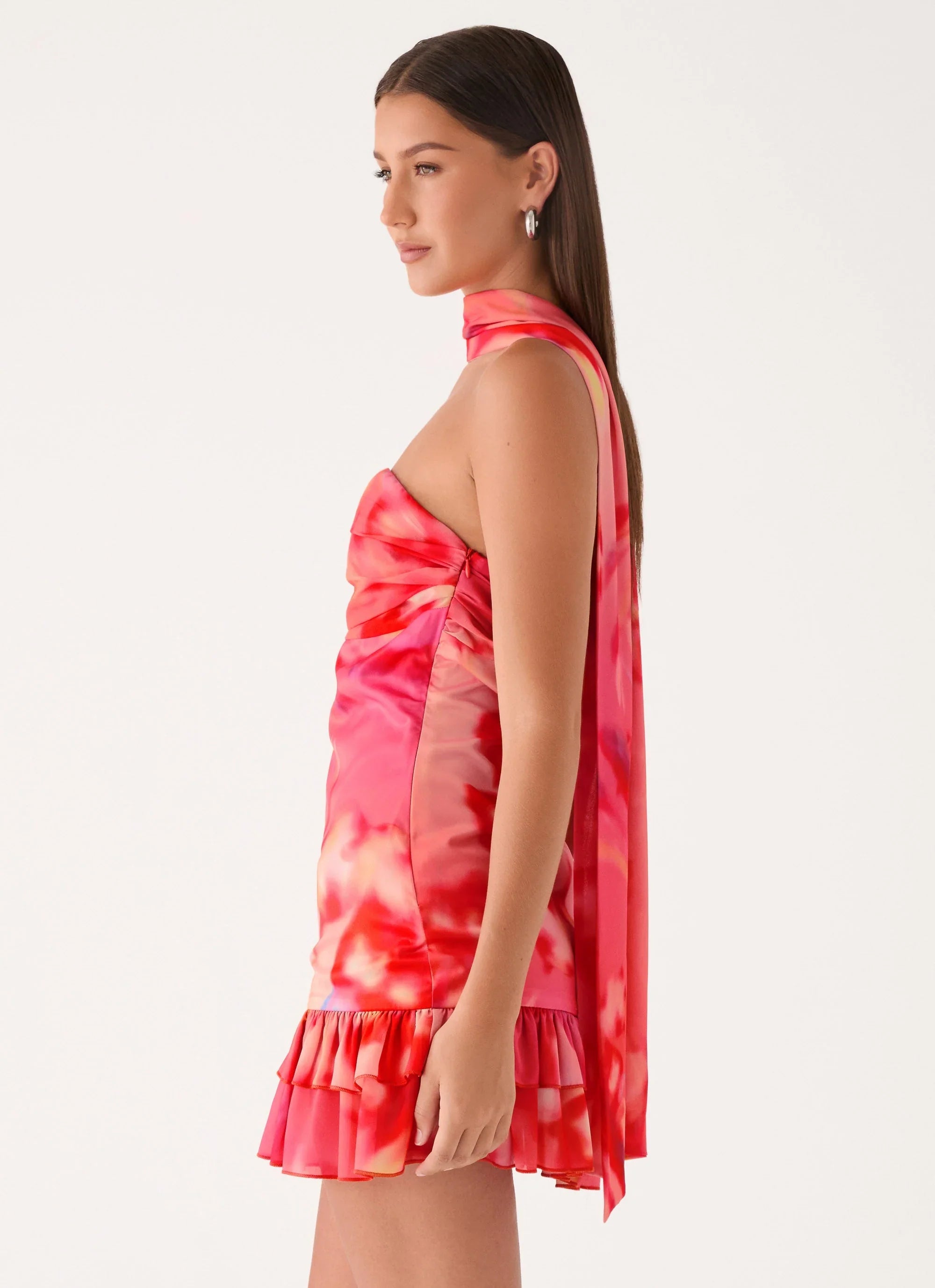 Manon Scarf Mini Dress Sun Blushed Bloom